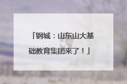 钢城：山东山大基础教育集团来了！