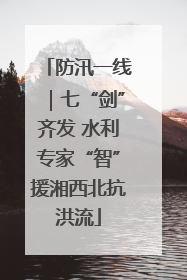 防汛一线｜七“剑”齐发 水利专家“智”援湘西北抗洪流