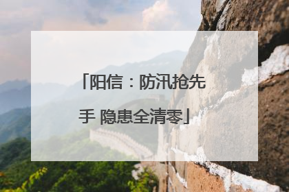 阳信：防汛抢先手 隐患全清零