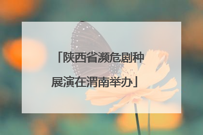 陕西省濒危剧种展演在渭南举办