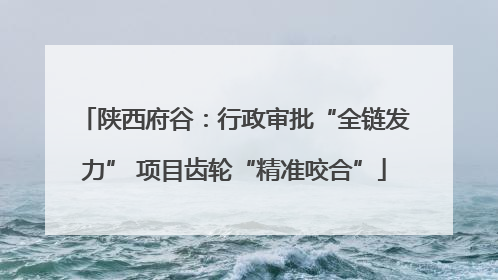 陕西府谷：行政审批“全链发力” 项目齿轮“精准咬合”