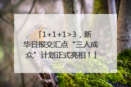 1+1+1>3，新华日报交汇点“三人成众”计划正式亮相！