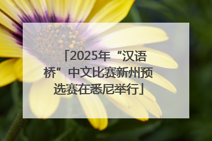 2025年“汉语桥”中文比赛新州预选赛在悉尼举行