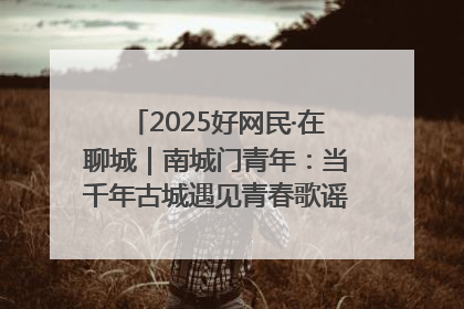 2025好网民·在聊城｜南城门青年：当千年古城遇见青春歌谣 一湖碧水见证的“聊城式浪漫”