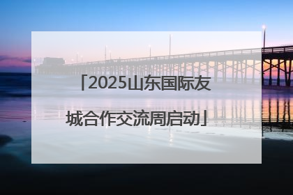 2025山东国际友城合作交流周启动