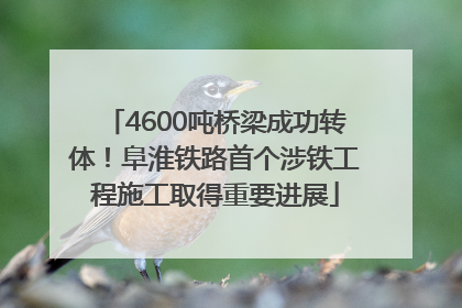 4600吨桥梁成功转体！阜淮铁路首个涉铁工程施工取得重要进展